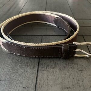 Coach Men’s Brown and‎ Cream Belt 44”